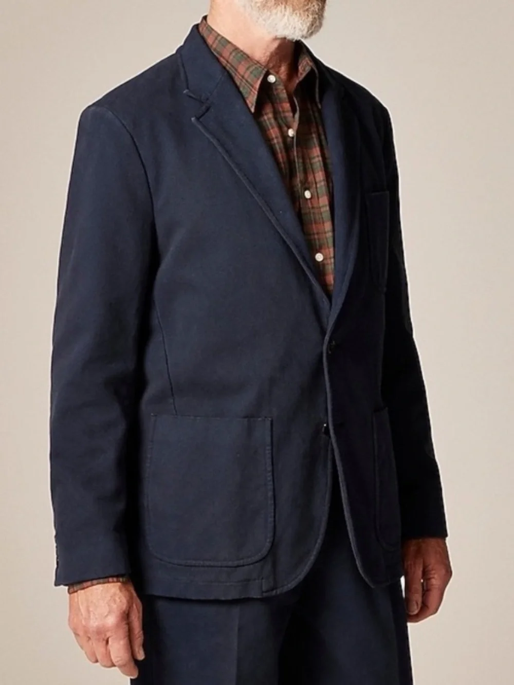 NWT J.Crew Relaxed-fit Suit in Navy Garment-Dyed Italian Cotton Twill